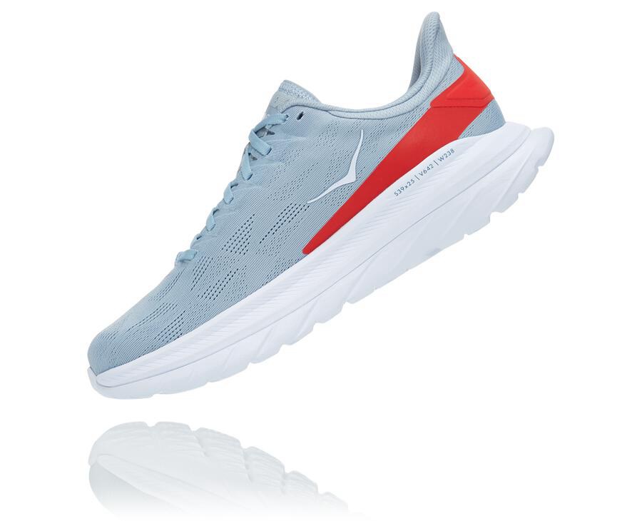 Hoka One One Hardloopschoenen Heren - Mach 4 - Blauw/Wit - UM0315627